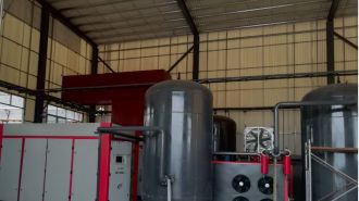 萬仕智稀貴金屬合作雙級壓縮空壓機(jī)案例